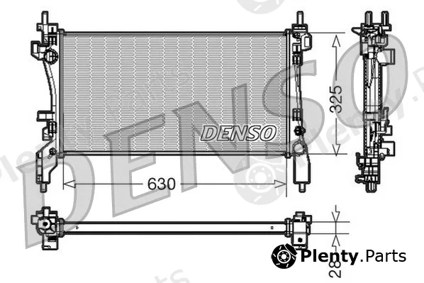 Denso DRM09173 — Radiator, engine cooling