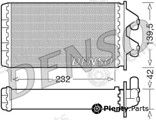 Denso DRR09081 — Heat Exchanger, interior heating