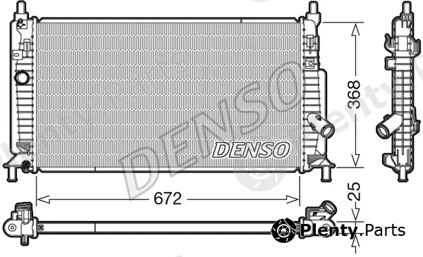 Denso DRM44034 — Radiator, engine cooling