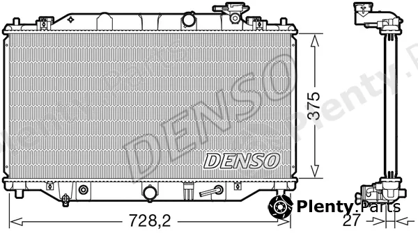 Denso DRM44044 — Radiator, engine cooling
