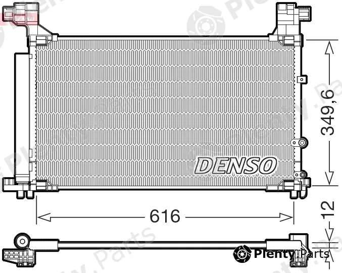 Denso DCN50132 — Condenser, air conditioning