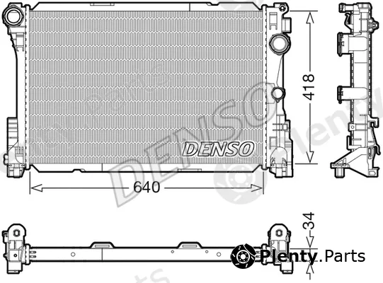 Denso DRM17115 — Radiator, engine cooling