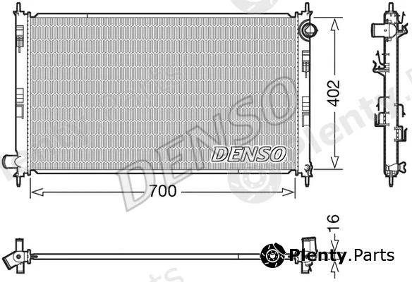 Denso DRM45040 — Radiator, engine cooling