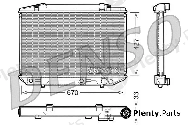 Denso DRM17051 — Radiator, engine cooling