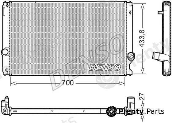 Denso DRM51019 — Radiator, engine cooling