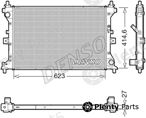 Denso DRM47039 — Radiator, engine cooling