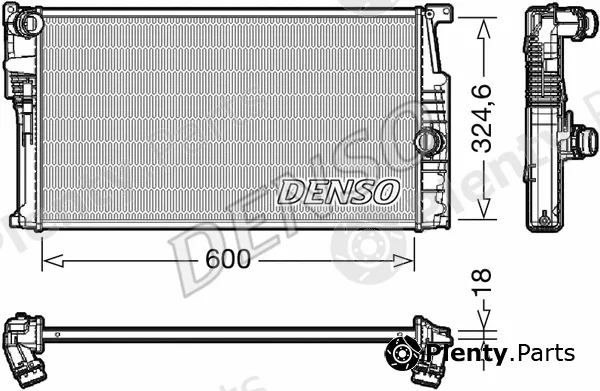 Denso DRM05017 — Radiator, engine cooling