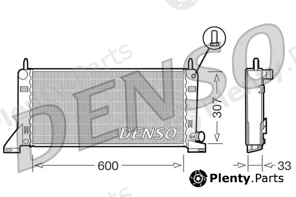 Denso DRM10020 — Radiator, engine cooling