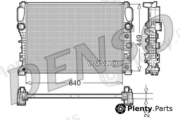Denso DRM17090 — Radiator, engine cooling