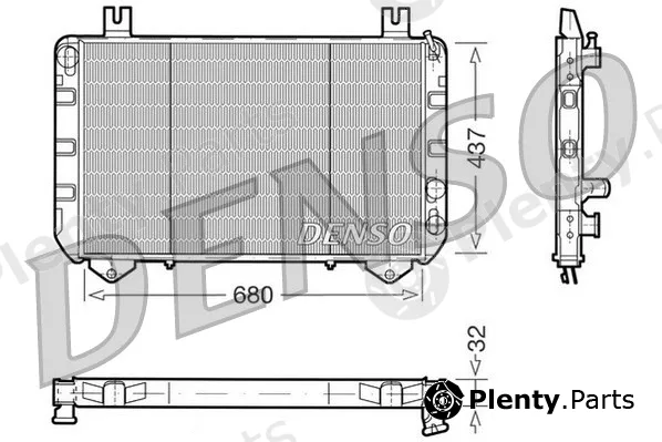 Denso DRM10093 — Radiator, engine cooling