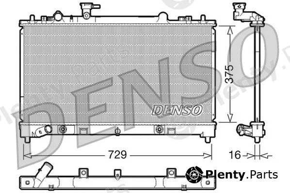 Denso DRM44022 — Radiator, engine cooling