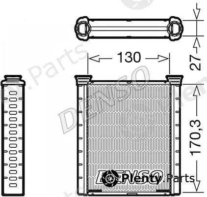 Denso DRR46001 — Heat Exchanger, interior heating
