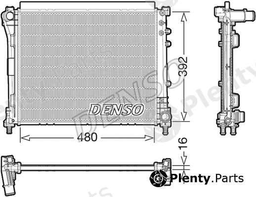 Denso DRM09006 — Radiator, engine cooling