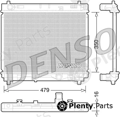 Denso DRM50059 — Radiator, engine cooling