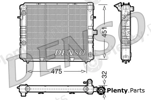 Denso DRM20075 — Radiator, engine cooling