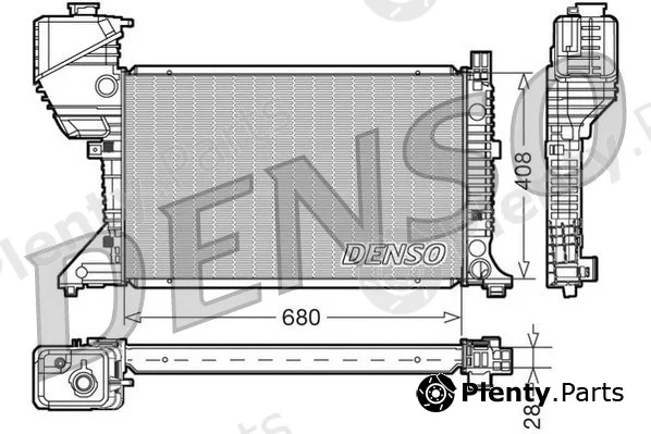 Denso DRM17015 — Radiator, engine cooling