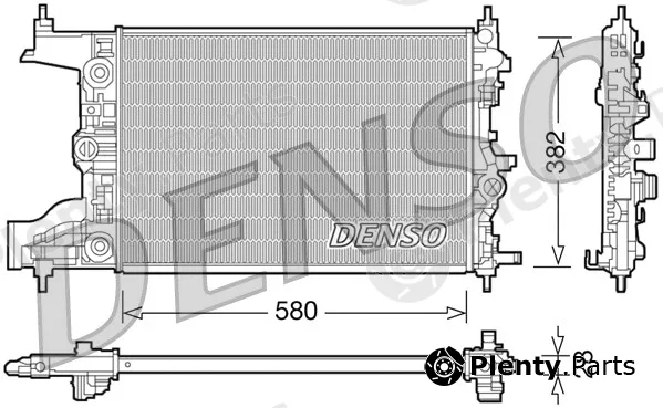 Denso DRM20097 — Radiator, engine cooling