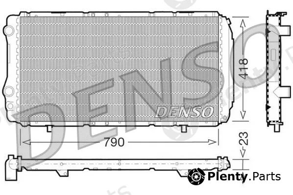 Denso DRM09074 — Radiator, engine cooling