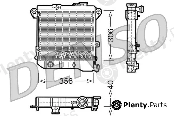 Denso DRM04001 — Radiator, engine cooling