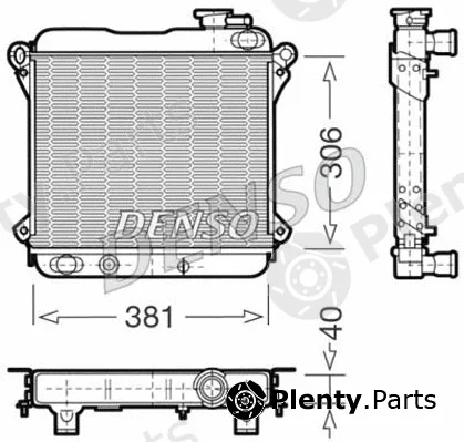 Denso DRM09001 — Radiator, engine cooling