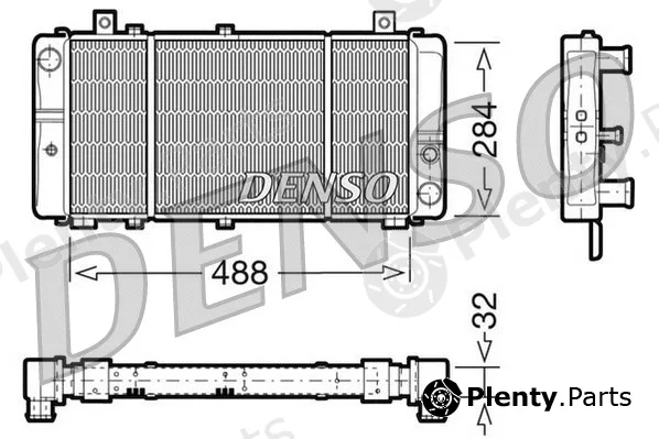 Denso DRM27001 — Radiator, engine cooling