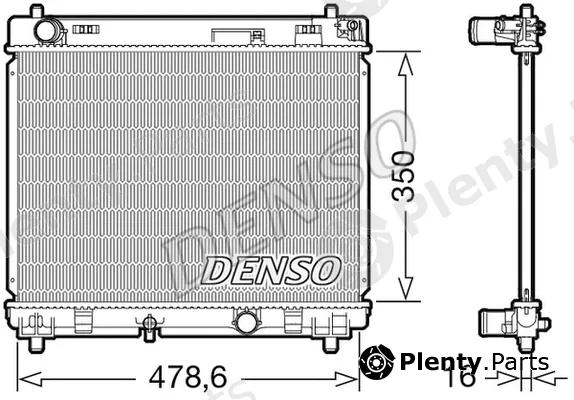 Denso DRM50104 — Radiator, engine cooling