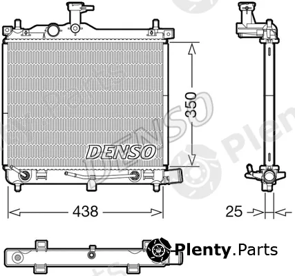 Denso DRM41023 — Radiator, engine cooling