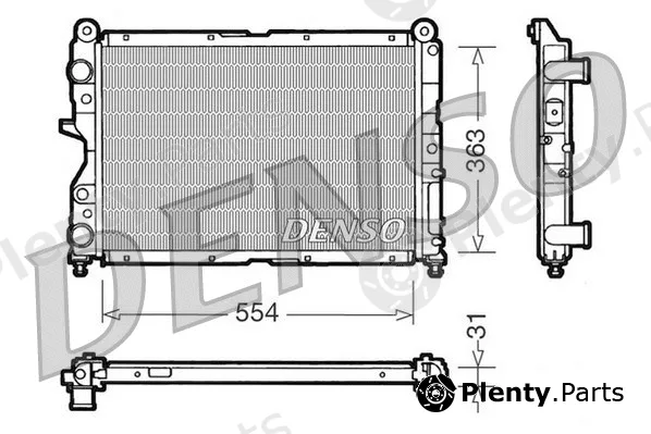 Denso DRM09132 — Radiator, engine cooling