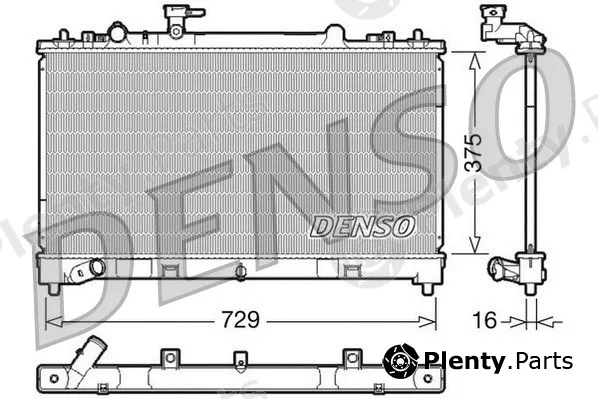 Denso DRM44023 — Radiator, engine cooling