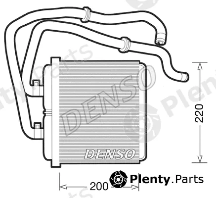 Denso DRR12003 — Heat Exchanger, interior heating