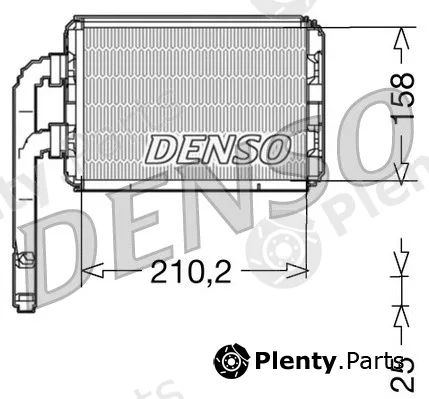 Denso DRR23016 — Heat Exchanger, interior heating