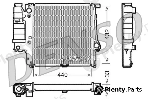 Denso DRM05038 — Radiator, engine cooling