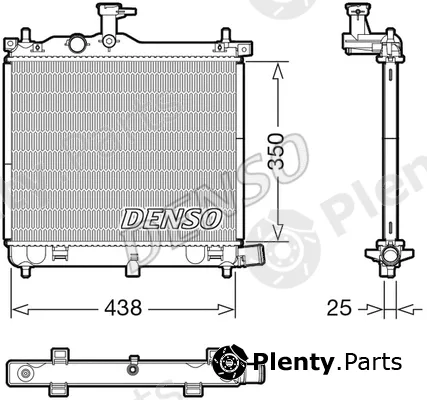 Denso DRM41021 — Radiator, engine cooling