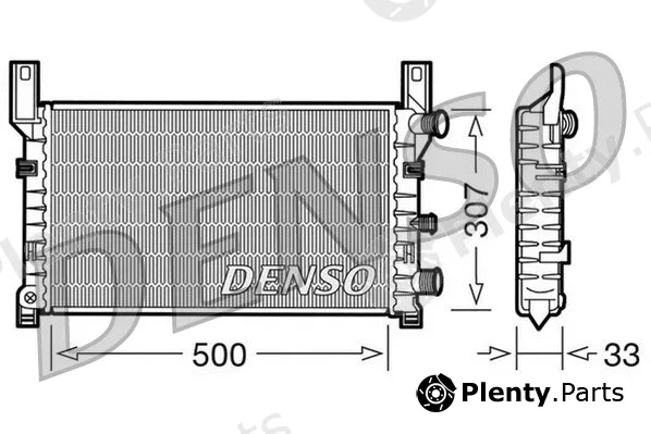 Denso DRM10035 — Radiator, engine cooling