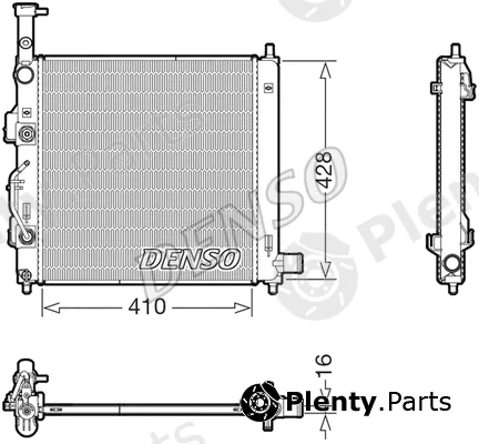 Denso DRM43015 — Radiator, engine cooling