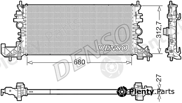 Denso DRM20118 — Radiator, engine cooling