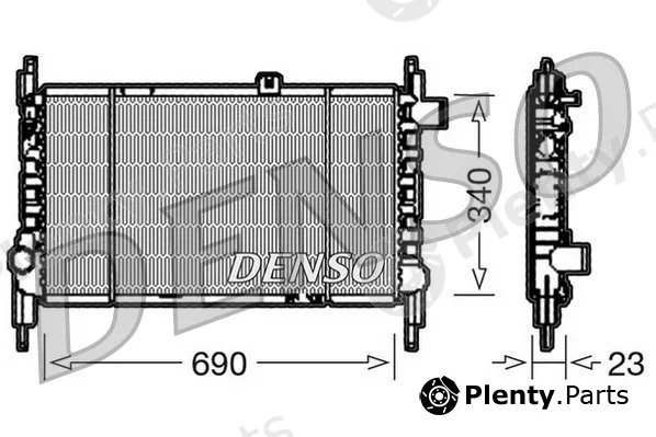 Denso DRM44003 — Radiator, engine cooling