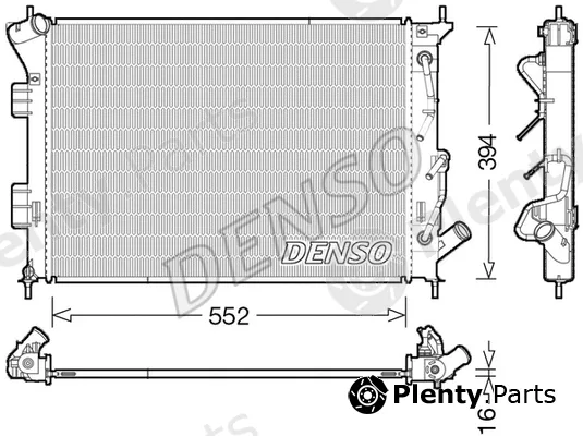 Denso DRM43004 — Radiator, engine cooling