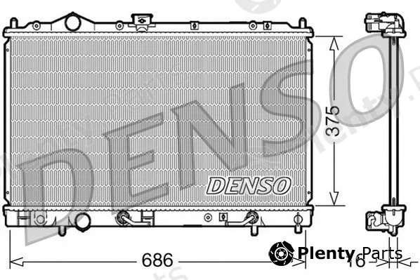 Denso DRM45021 — Radiator, engine cooling