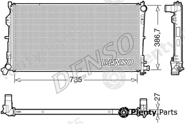 Denso DRM06040 — Radiator, engine cooling