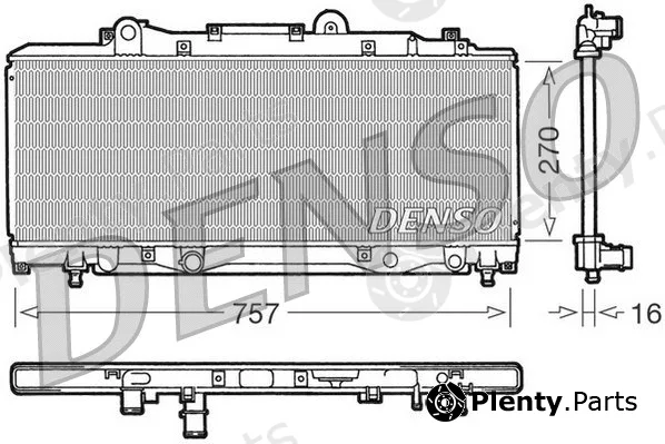 Denso DRM13002 — Radiator, engine cooling