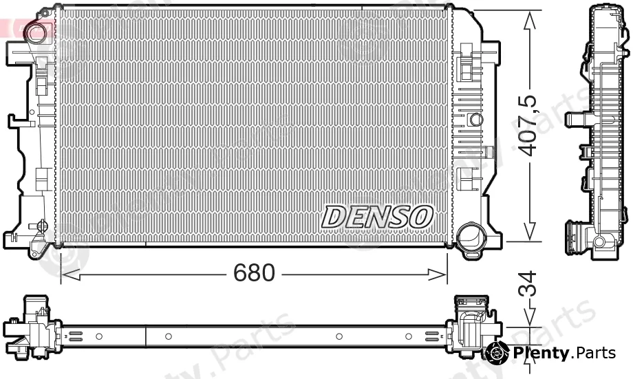 Denso DRM32053 — Radiator, engine cooling