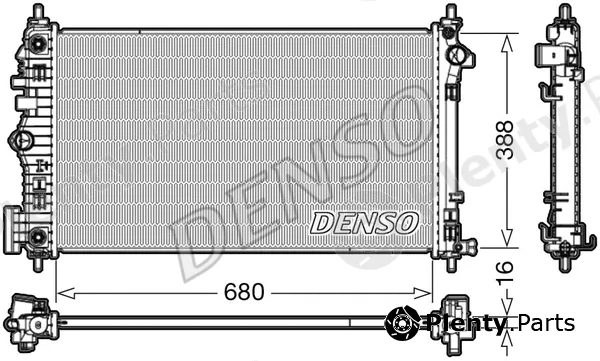 Denso DRM20007 — Radiator, engine cooling