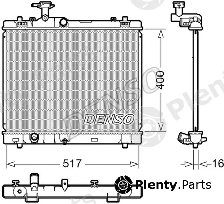 Denso DRM47032 — Radiator, engine cooling