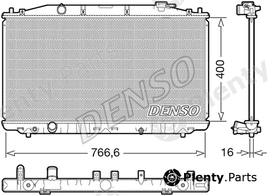 Denso DRM40051 — Radiator, engine cooling