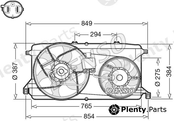 Denso DER10009 — Fan, engine cooling