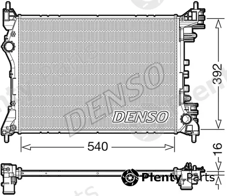 Denso DRM01010 — Radiator, engine cooling