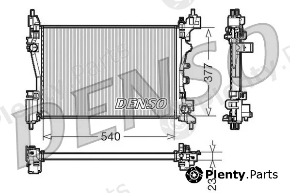 Denso DRM07042 — Radiator, engine cooling