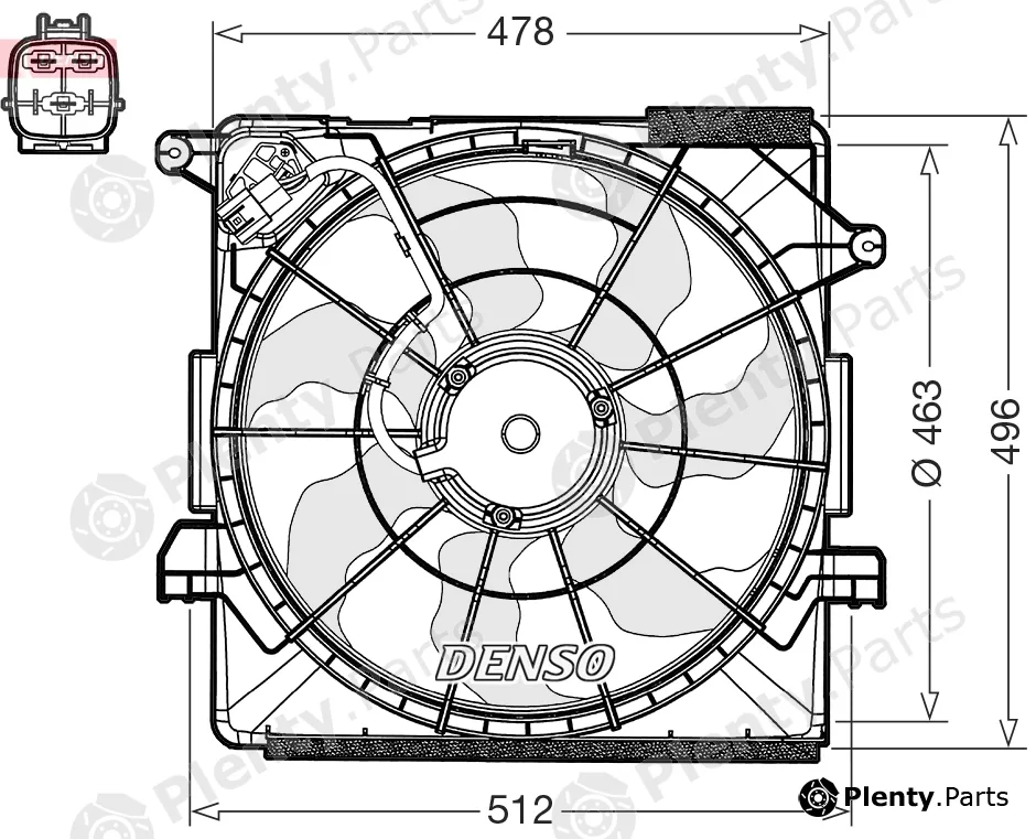 Denso DER43000 — Fan, engine cooling
