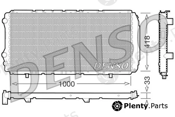 Denso DRM09075 — Radiator, engine cooling